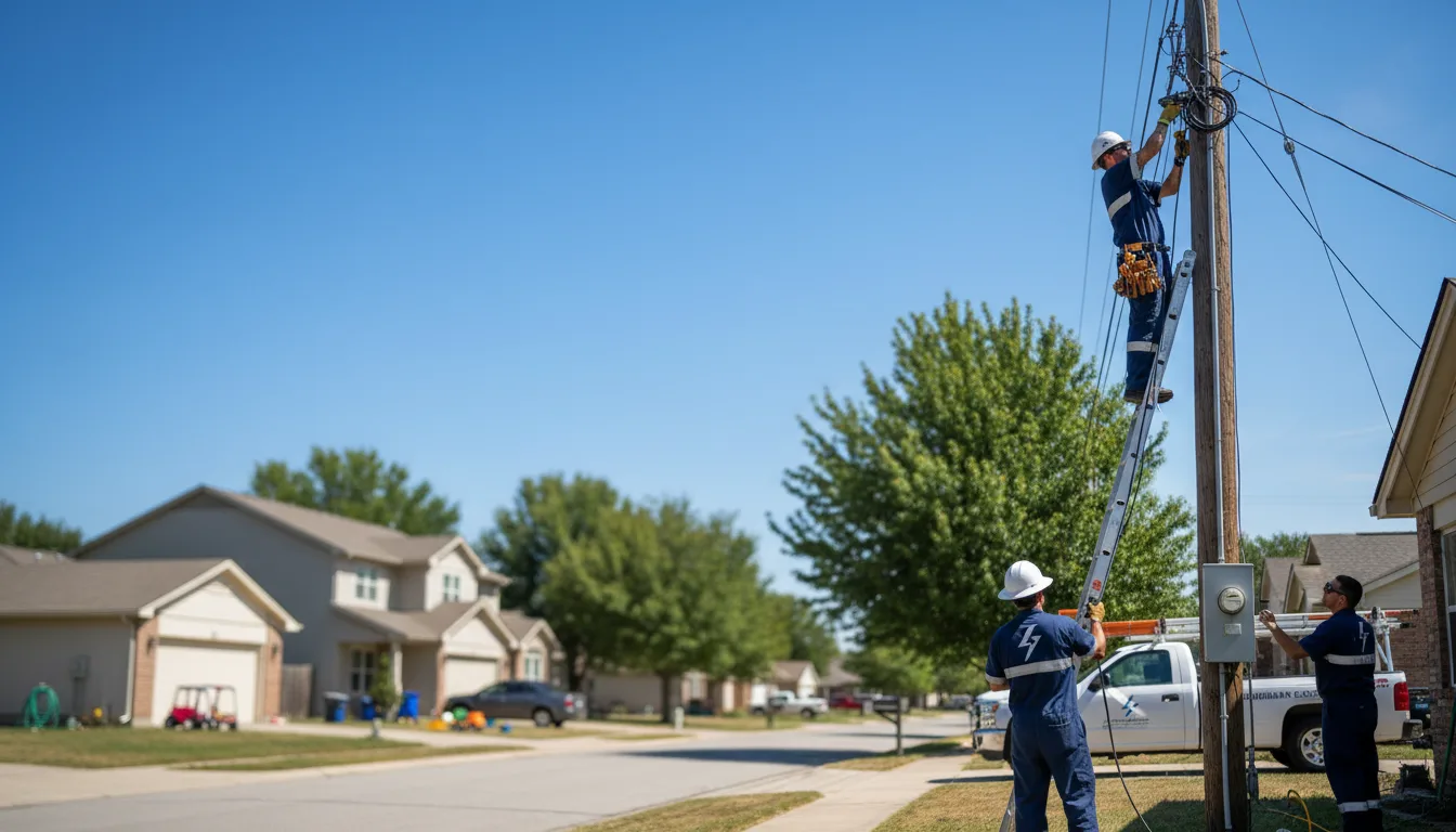 Residential electrician providing installation services in Salineville, OH